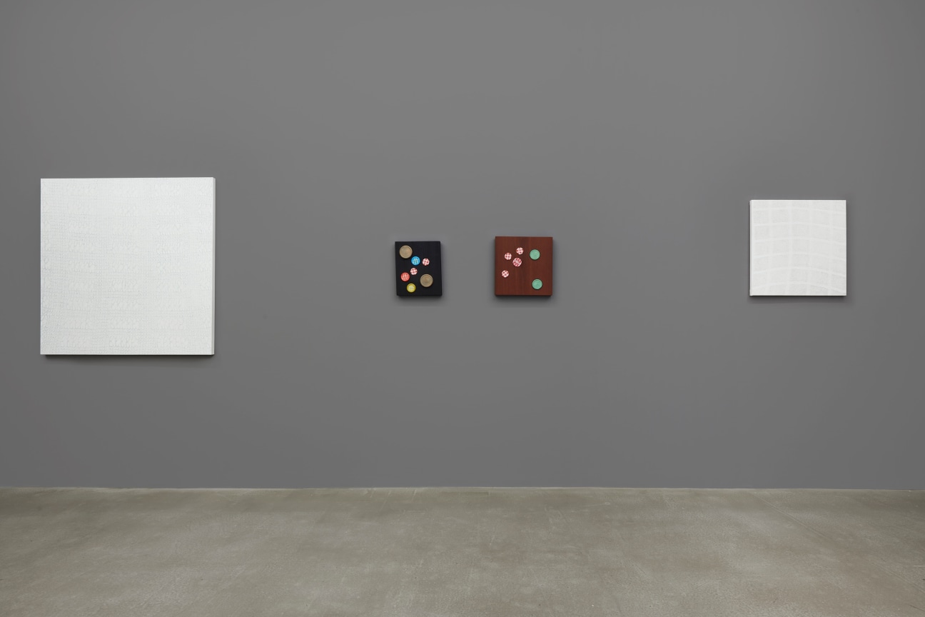 view of four artworks