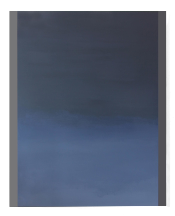 , BYRON KIM, Layl Almadina (Halo 3), 2015, acrylic on canvas mounted on board, 60 x 48 in.