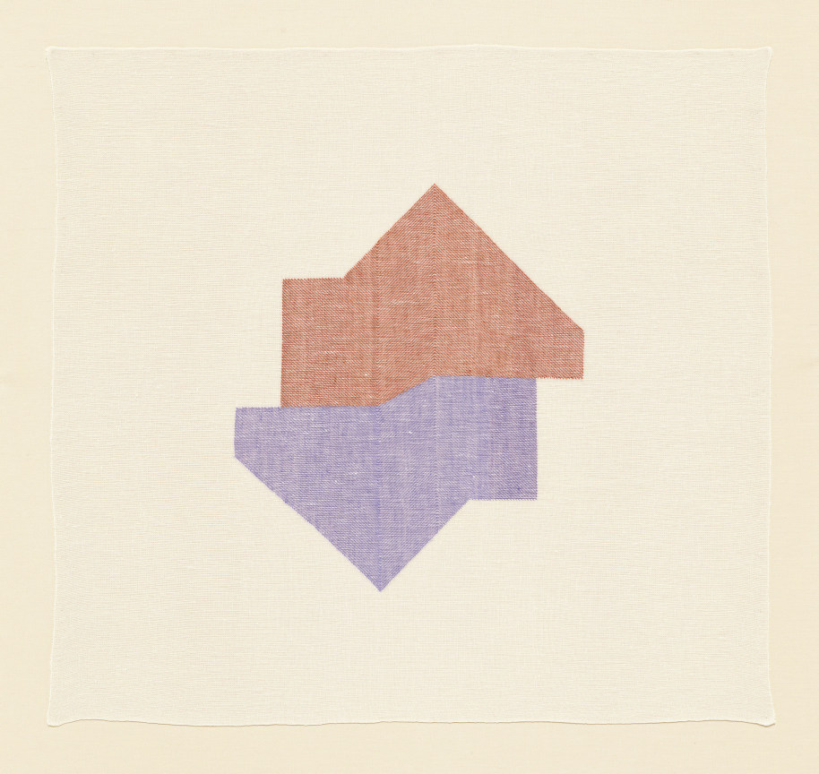 Image of RUTH LASKEY's Twill Series (Thistle Blossom/Mineral Orange),&nbsp;2016