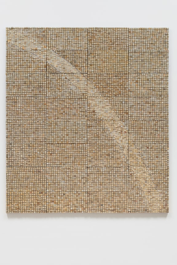 keyboard keys making up an artwork