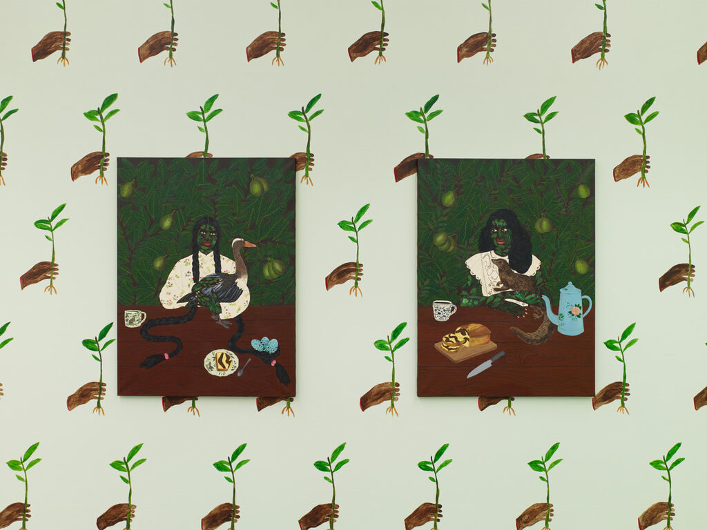 Installation view, Kelly Sinnapah Mary,&nbsp;The Fables of Sanbras,&nbsp;Kunstinstituut Melly, Rotterdam, Netherlands, June 9, 2023 - November 19, 2023. Photo courtesy of Kunstinstituut Melly.