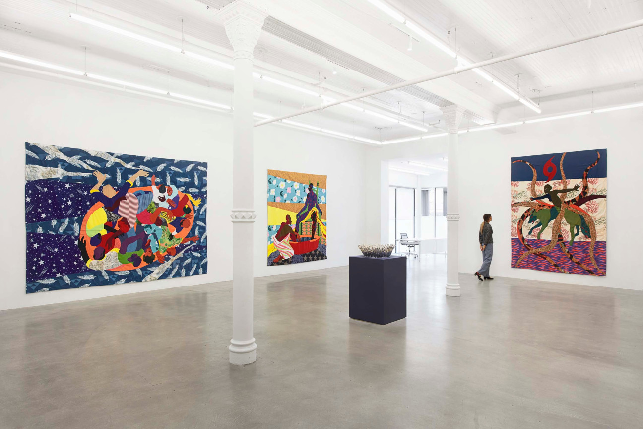 Installation view, Christopher Myers: Sing to Me of Many Turns, James Cohan, 291 Grand Street, NY, September 21 - November 4, 2023