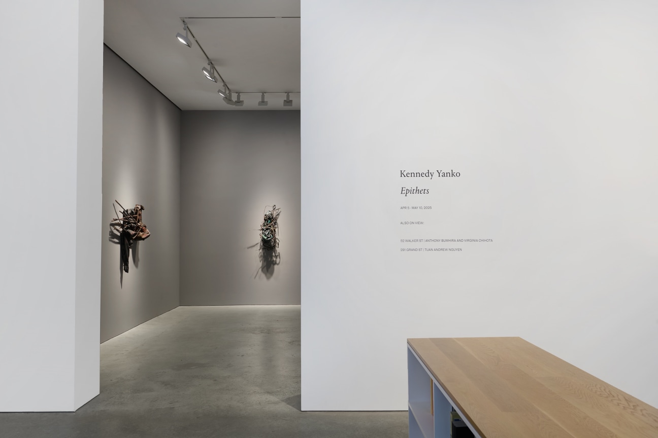 Installation view, Kennedy Yanko, Epithets,&nbsp;James Cohan, 48 Walker Street, New York, NY, April 5 - May 10, 2025.