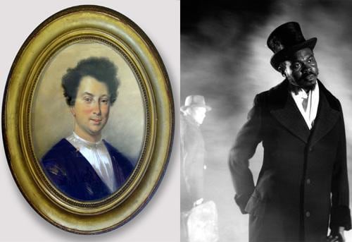 portrait painting next to an image of well dressed man