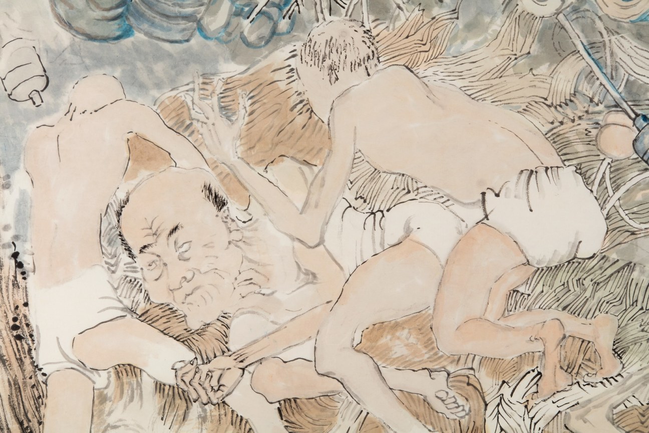 Detail of YUN-FEI JI's Tumbling, 2017-2018