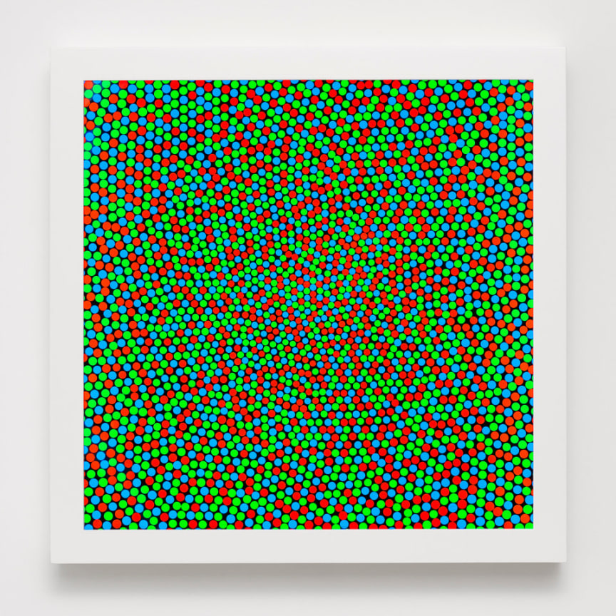 SPENCER FINCH  RGB (White), 2022  LED lightbox, Fujitrans