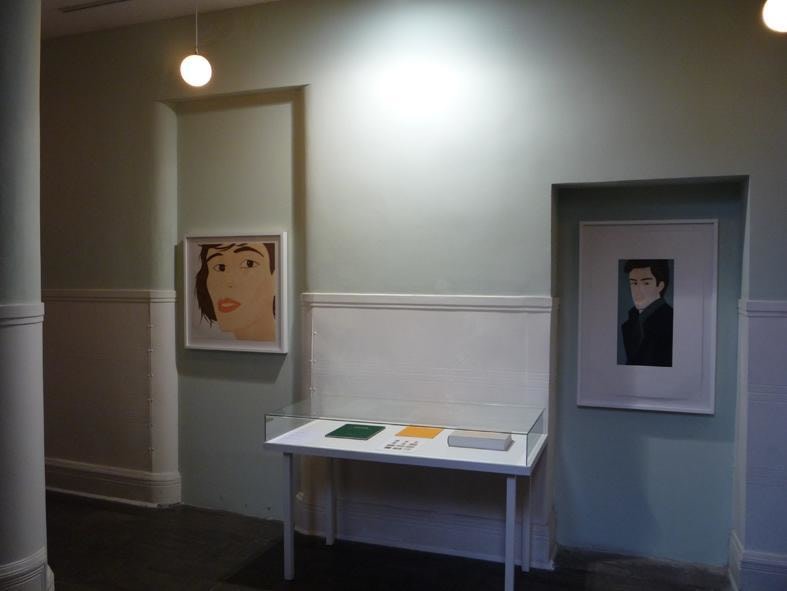 installation view of artworks