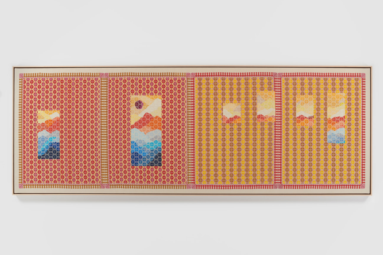 Image of JORDAN NASSAR's Saw Tornadoes Covered With Flames, 2020