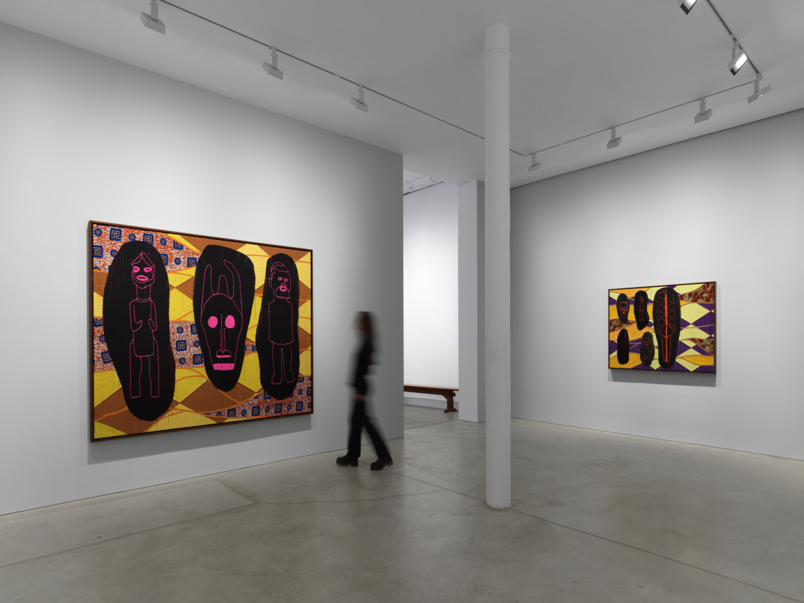 Installation view,&nbsp;Yinka Shonibare CBE: Boomerang: Returning to African Abstraction,&nbsp;James Cohan, 48 Walker Street, NY, October 26 - December 22, 2023.
