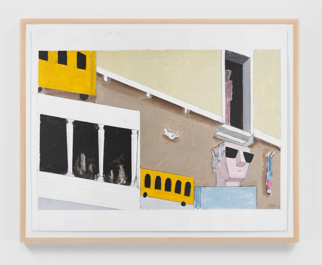 MERNET LARSEN, Study for &quot;Tourists&quot;, 2021