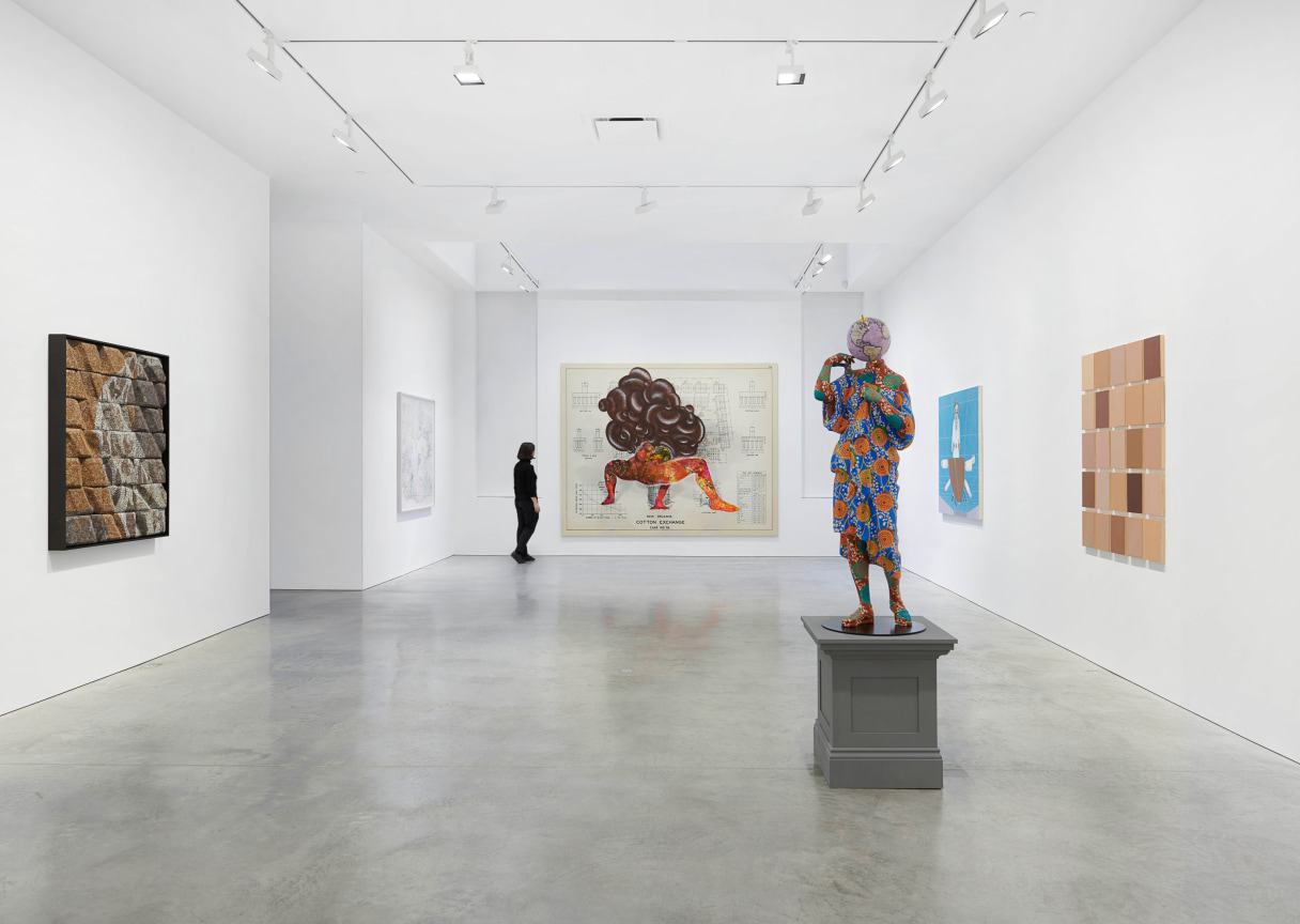 Installation view of group exhibition James Cohan: Twenty Years at 48 Walker Street