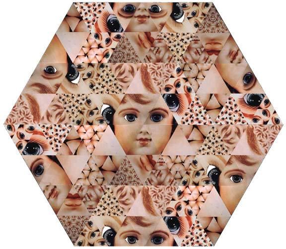 Image of VITO ACCONCI's Blown-Up Baby-Doll (24 Triangle) 放大的玩偶（二十四组三角形）, 1993