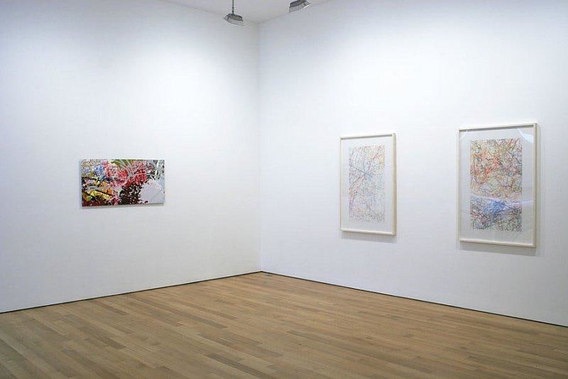 installation view of three of Calame's works