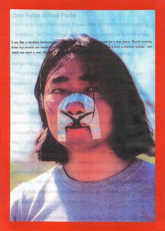 photograph of person with weird contraption around their nose