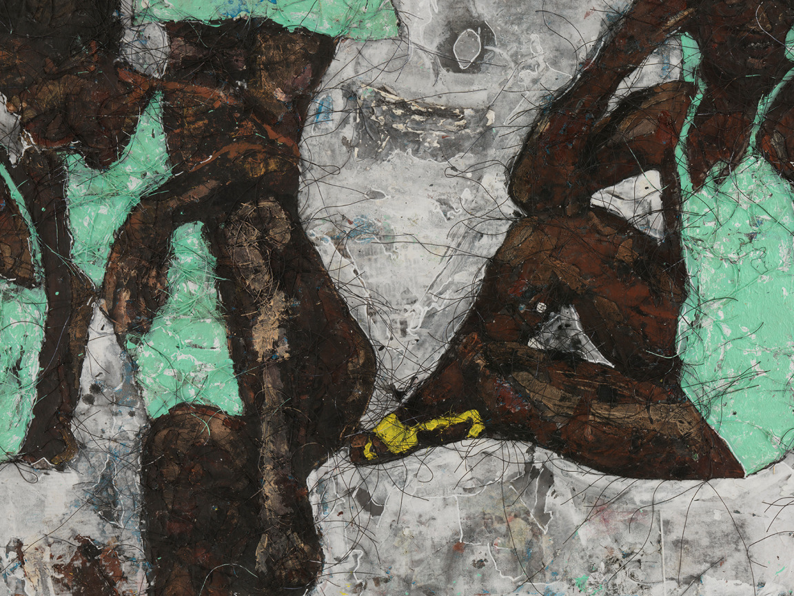 Detail of KALOKI NYAMAI's Gwate Moko, 2023