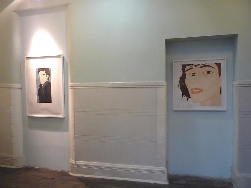 installation view of two Alex Katz works