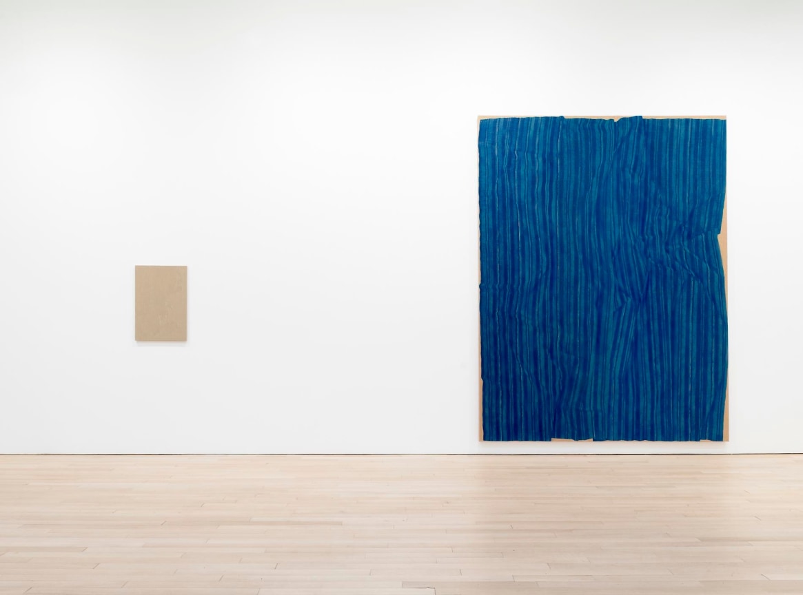 installation view of two artworks