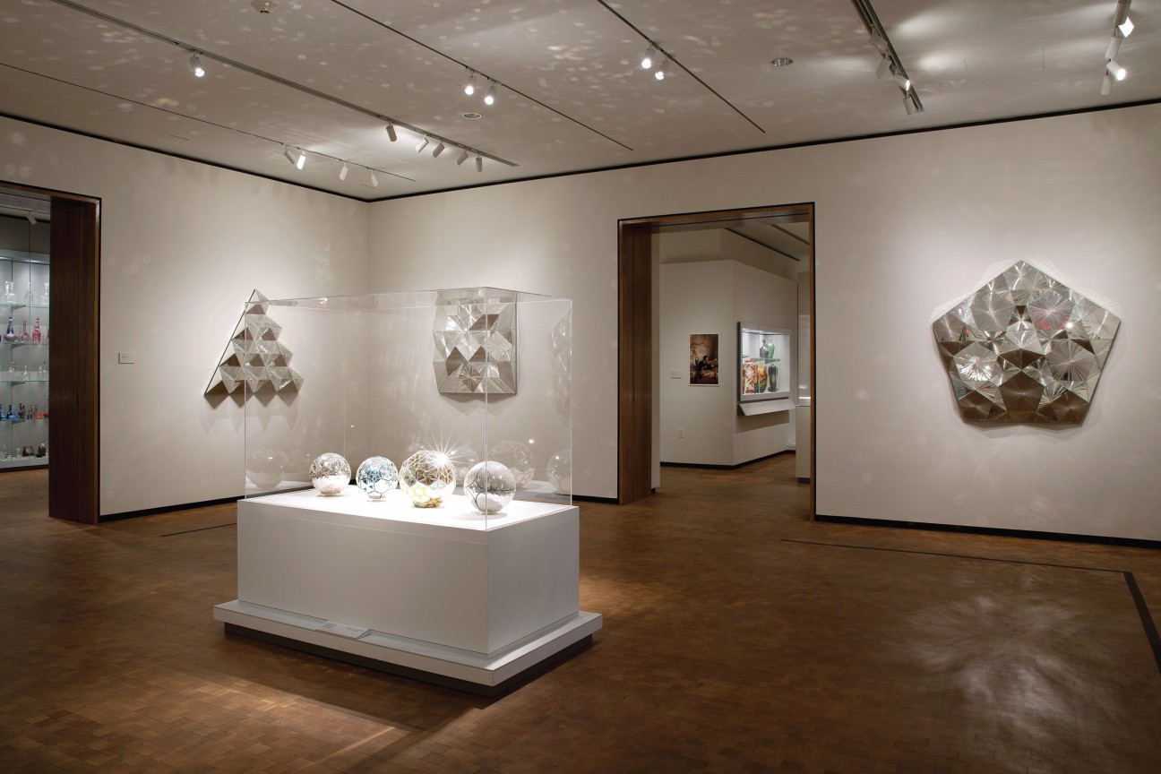Installation view,&nbsp;Monir Shahroudy Farmanfarmaian: Infinite Possibility. Mirror Works and Drawings, 1974-2014, Chrysler Museum of Art, Norfolk, VA, March 16 - July 30, 2017