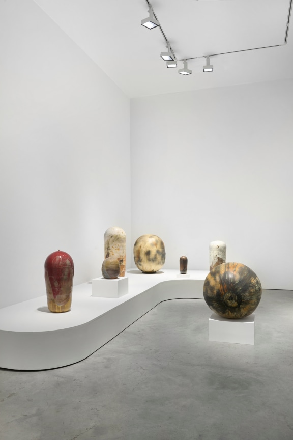 Installation view,&nbsp;Toshiko Takaezu, Interplay,&nbsp;James Cohan, 48 Walker Street, New York, NY, March 20 - April 20, 2024.