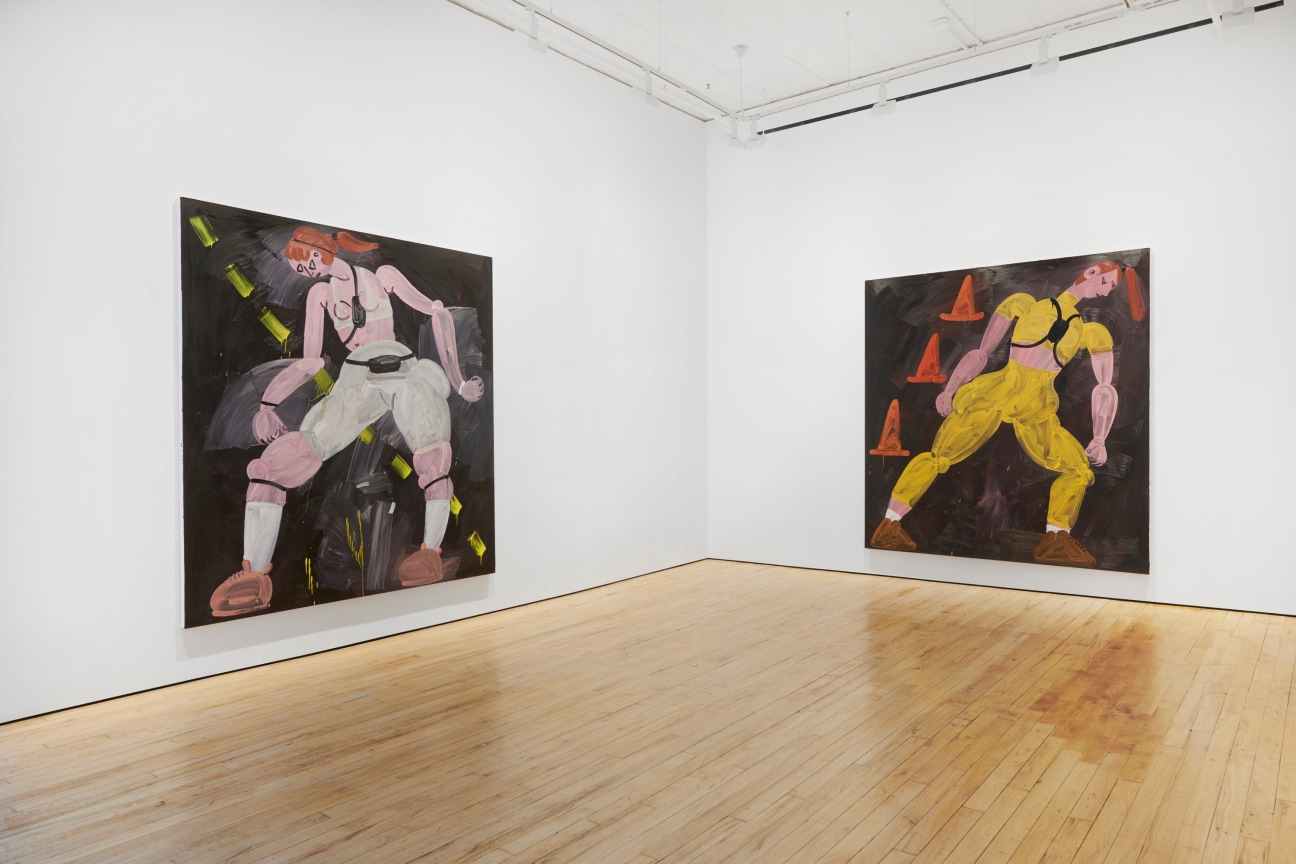 view of two paintings