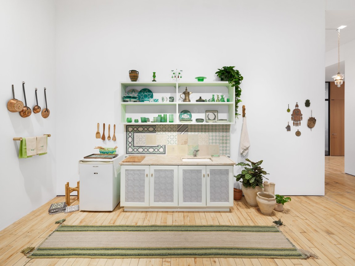 Installation View, Jordan Nassar, A Mountain Looms, James Cohan, 52 Walker Street, April 7 - May 10, 2023