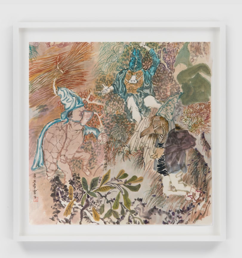 YUN-FEI JI The three hooded men, 2021