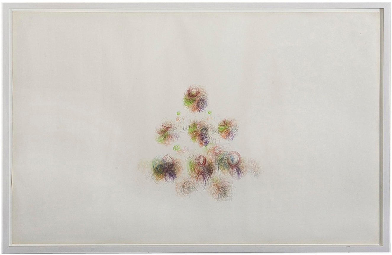 , ALAN SARET&nbsp;Planetary Vortical Ensoulment,&nbsp;1970 Colored pencil on paper&nbsp;24 x 38 in. (60.96 x 96.52 cm)