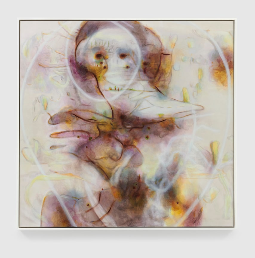 Oil and ink on canvas