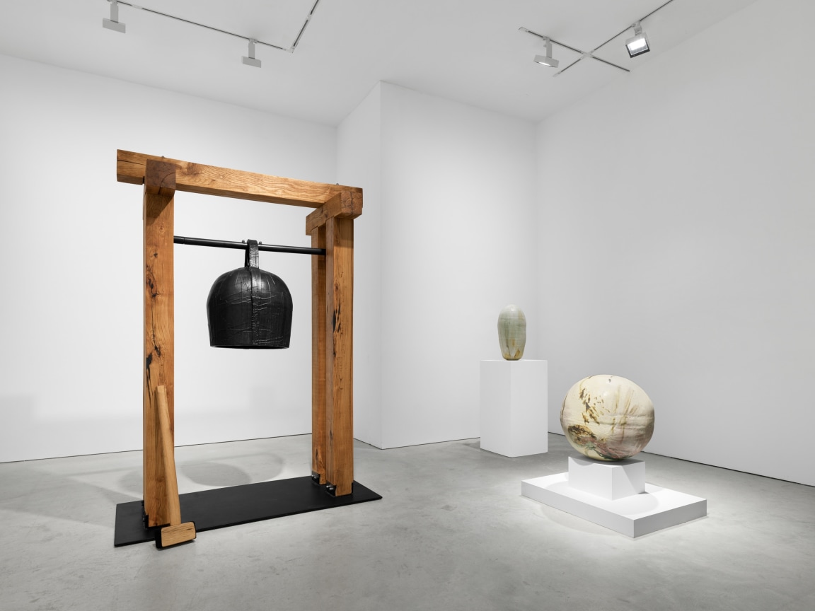 Installation view, Toshiko Takaezu,&nbsp;Bronzes,&nbsp;James Cohan, 48 Walker St, New York, NY, May 16 - July 25, 2025.
