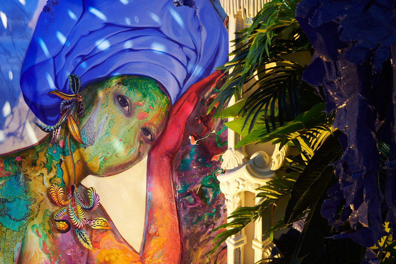 Detail of FIRELEI B&Aacute;EZ's Towards an unseen force, 2019