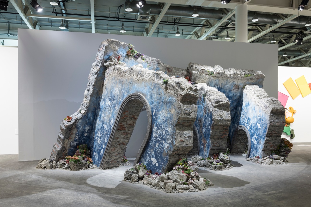 Image of FIRELEI B&Aacute;EZ's the vast ocean of all possibilities (19&deg;36&prime;16.9&Prime;N 72&deg;13&prime;07.0&Prime;W / 41&deg;30&prime;32.3&Prime;N 81&deg;36&prime;41.7&Prime;W),&nbsp;2022, at Art Basel Unlimited.