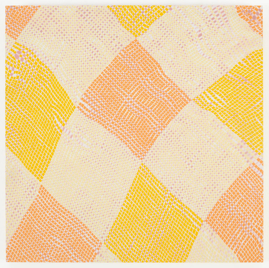 , MICHELLE GRABNER&nbsp;Untitled,&nbsp;1998&nbsp;Enamel on panel&nbsp;19 3/4 x 19 3/4 in. (50.2 x 50.2 cm)