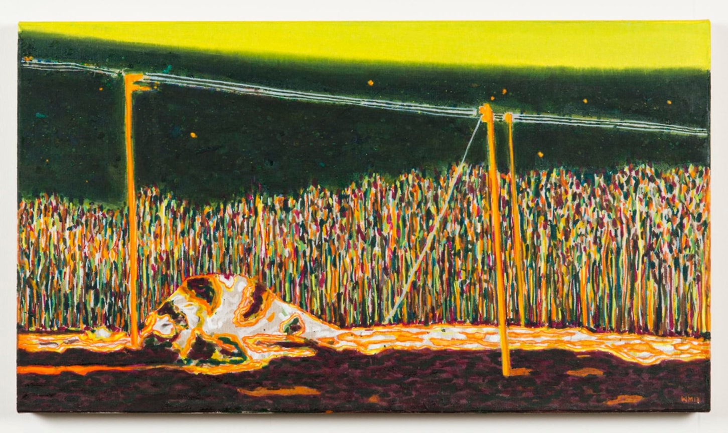 , WILLIAM MONK&nbsp;Untitled (Snow Pile),&nbsp;2013&nbsp;Oil on canvas&nbsp;17 1/4 x 31 3/16 in. (45 x 80 cm)