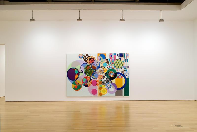 installation view of one painting