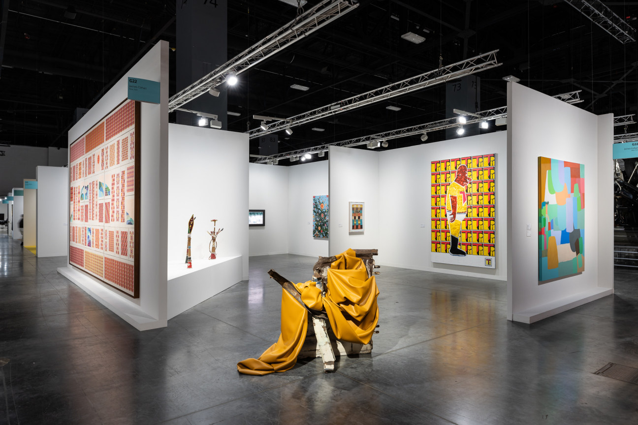 Installation view, James Cohan at Art Basel Miami Beach, Booth G22, Miami, FL, December 4-8, 2024