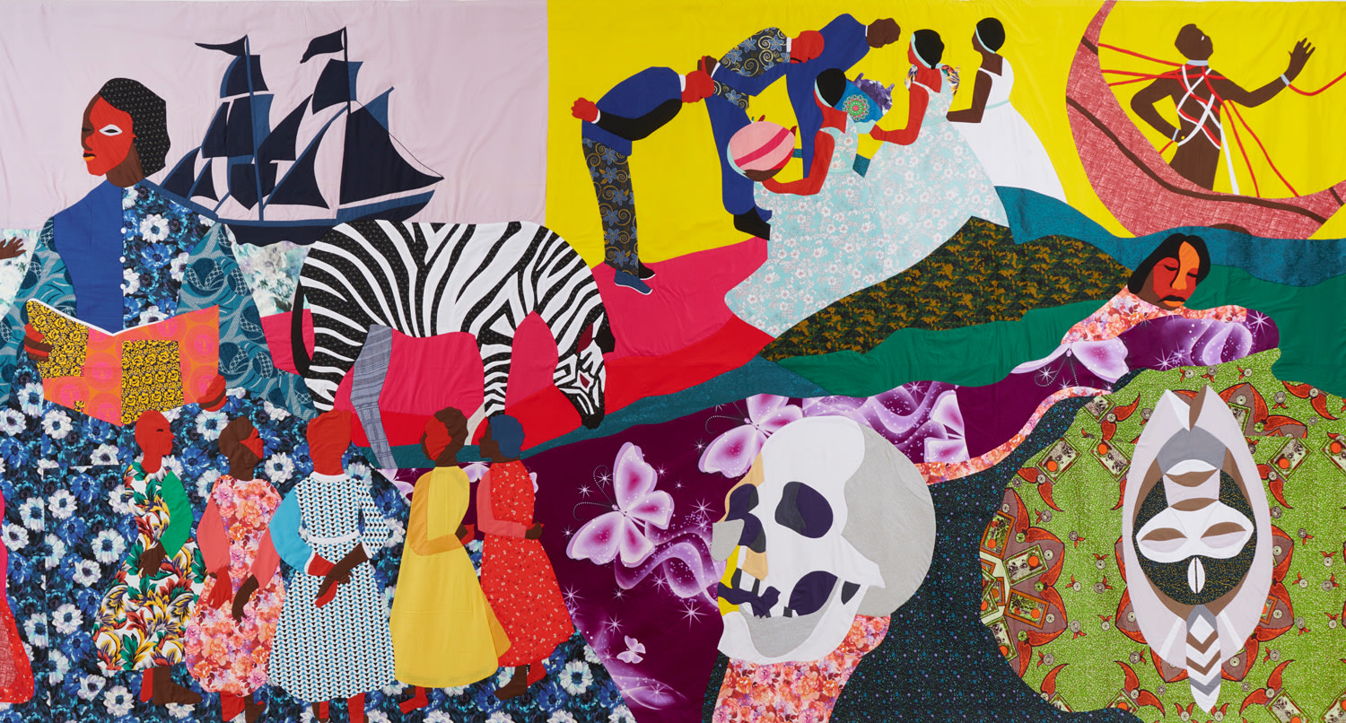 Image of detail of Christopher Myers's Sarah Forbes Bonetta as Omoba Aina as Persephone, 2021