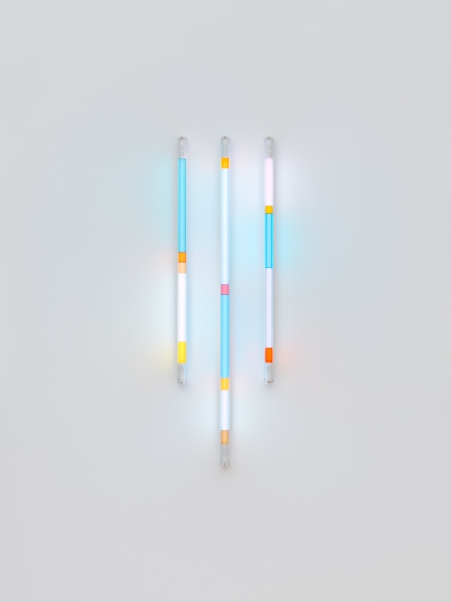 SPENCER FINCH, Haiku (Oak Leaves Falling in the Sky, Autumn), 2025