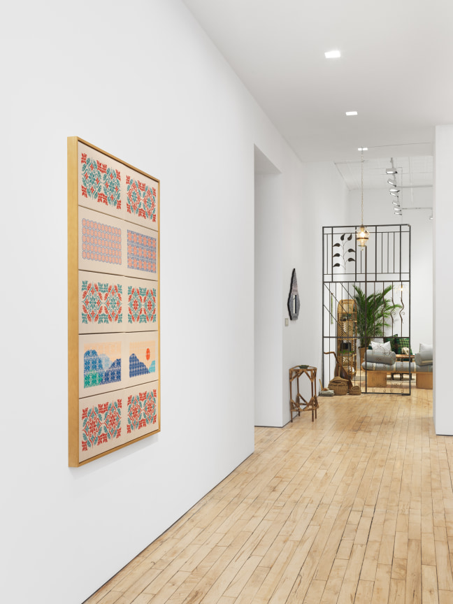Installation View, Jordan Nassar, A Mountain Looms, James Cohan, 52 Walker Street, April 7 - May 10, 2023