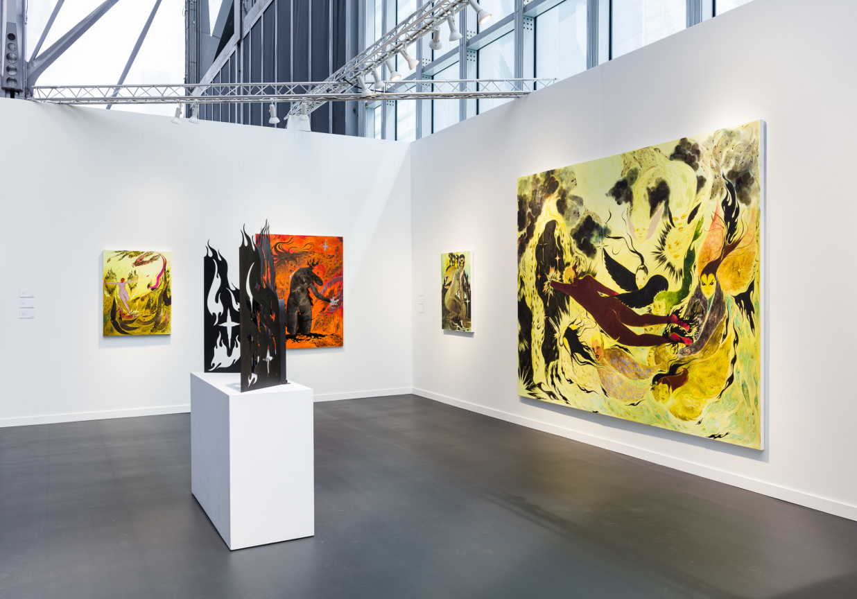 Installation View, James Cohan at Frieze New York, Booth B5, The Shed, New York, NY May 17&ndash;21