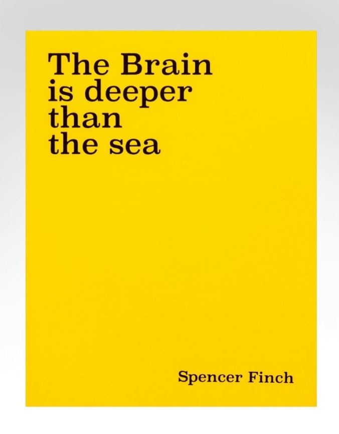 cover of Spencer Finch: The Brain is deeper than the sea