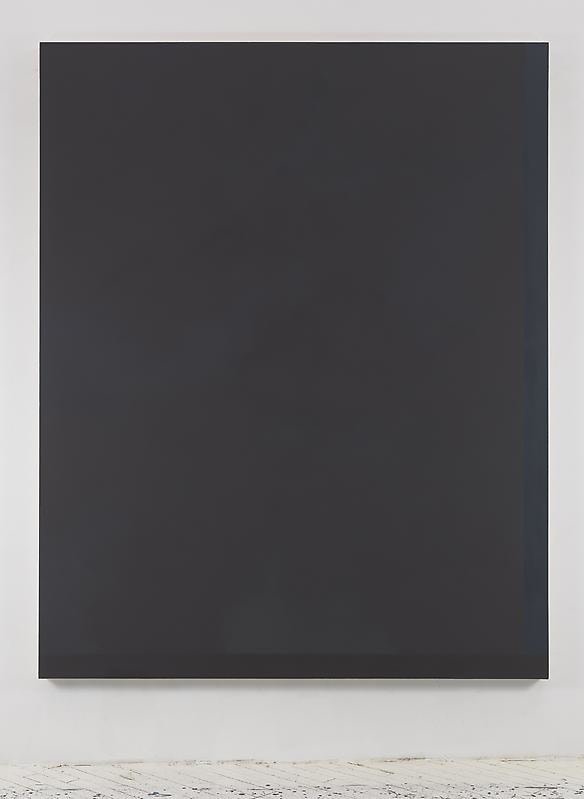 dark blue painting with two borders that are also a shade very close to the rest of the painting