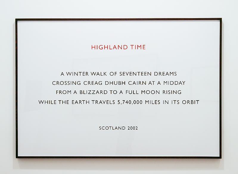 Image of RICHARD LONG's Highland Time 2002