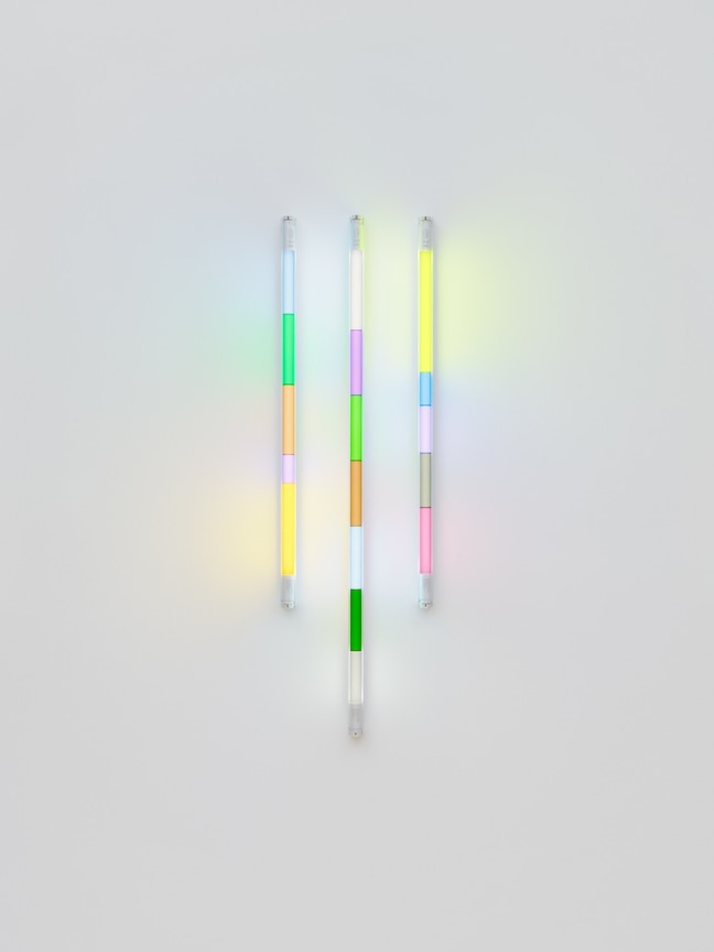 SPENCER FINCH, Haiku (Wisteria on a Stone Wall, Spring), 2025