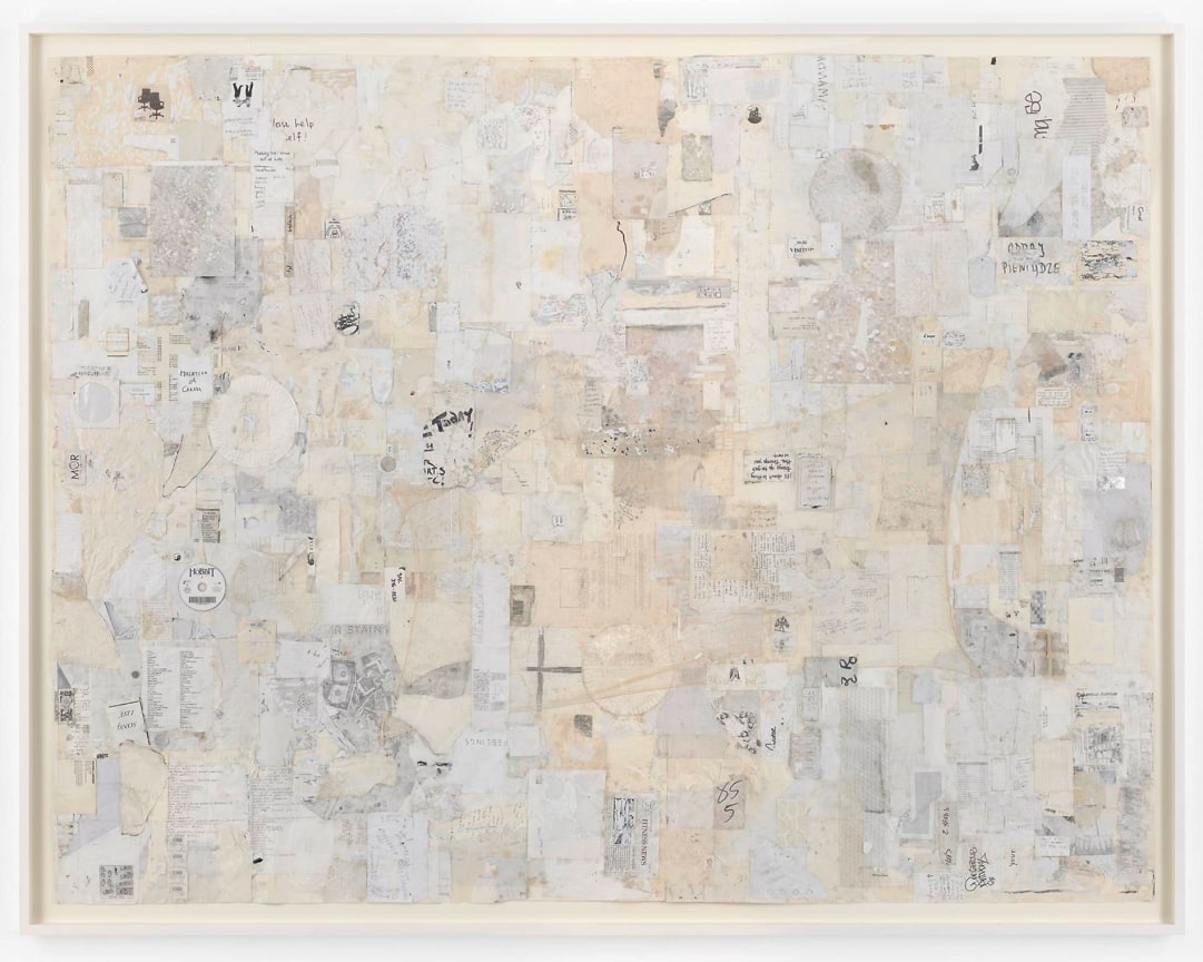 Collaged white and ivory paper by SIMON EVANS&trade;.