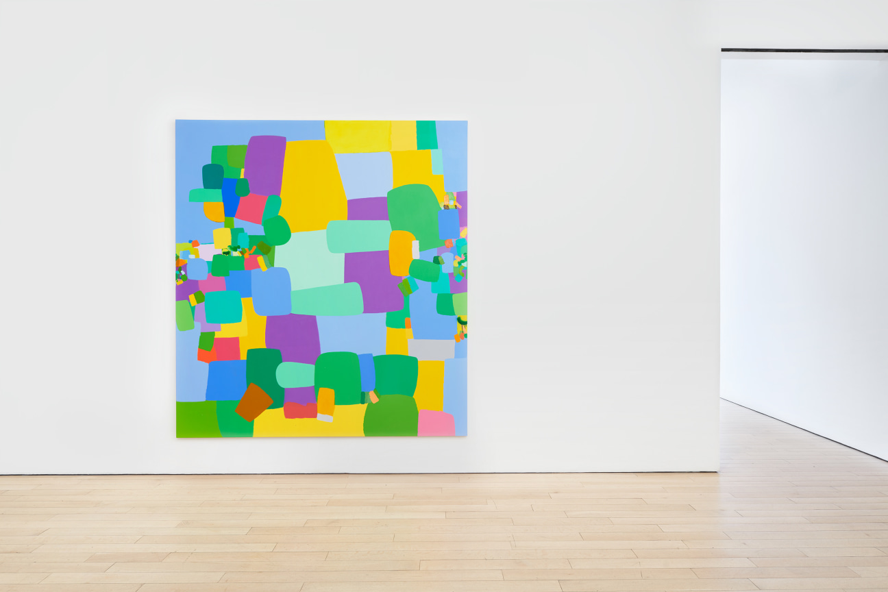 Installation view of one artwork