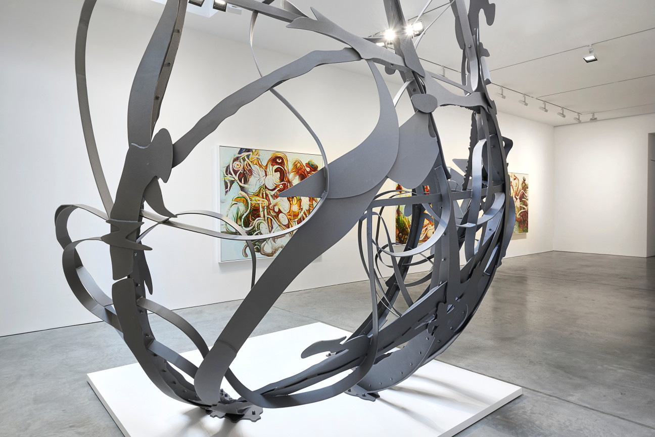 Installation view, Matthew Ritchie,&nbsp;A Garden in the Machine, James Cohan, 48 Walker Street,&nbsp;September 10 - October 15, 2022