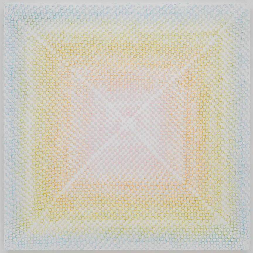 , MICHELLE GRABNER&nbsp;Untitled,&nbsp;2014&nbsp;Enamel on panel&nbsp;60 x 60 x 1 1/2 in. (152.4 x 152.4 x 3.8 cm)