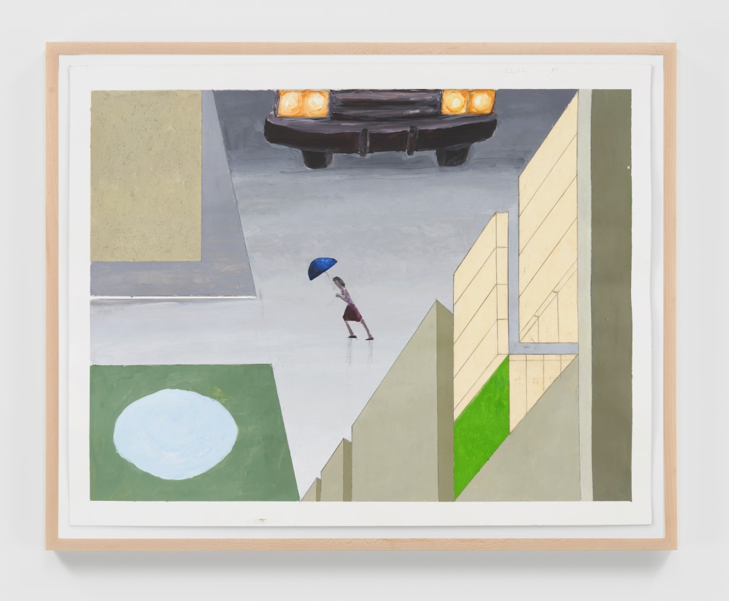 MERNET LARSEN Car and umbrella: study, c. 2016