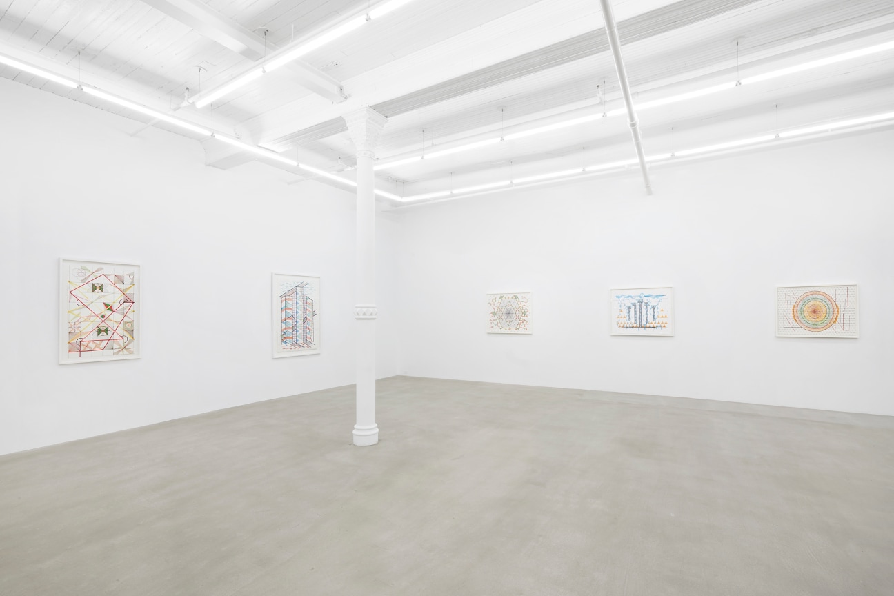 gallery view of five artworks