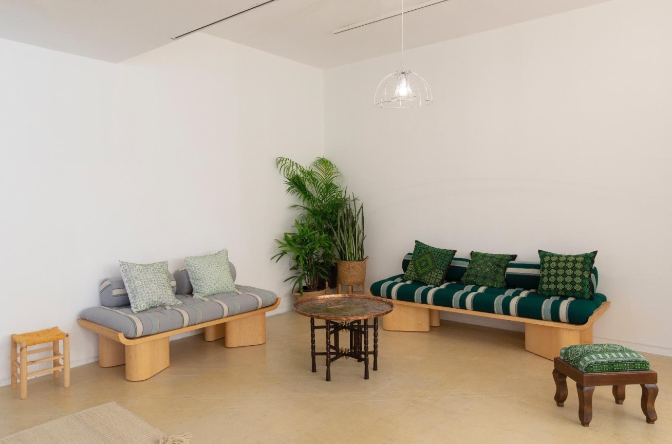 installation view of jordan nassar's The Sea Beneath Our Eyes September 21- November 16, 2019